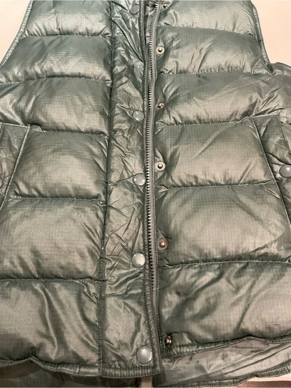 J. Crew Quilted Puffer Vest in Deep Green